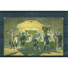 CENTENARIO 1810 - 1910 PATRIOTICA ANTIGUA TARJETA POSTAL NOCHE DEL 20 DE MAYO